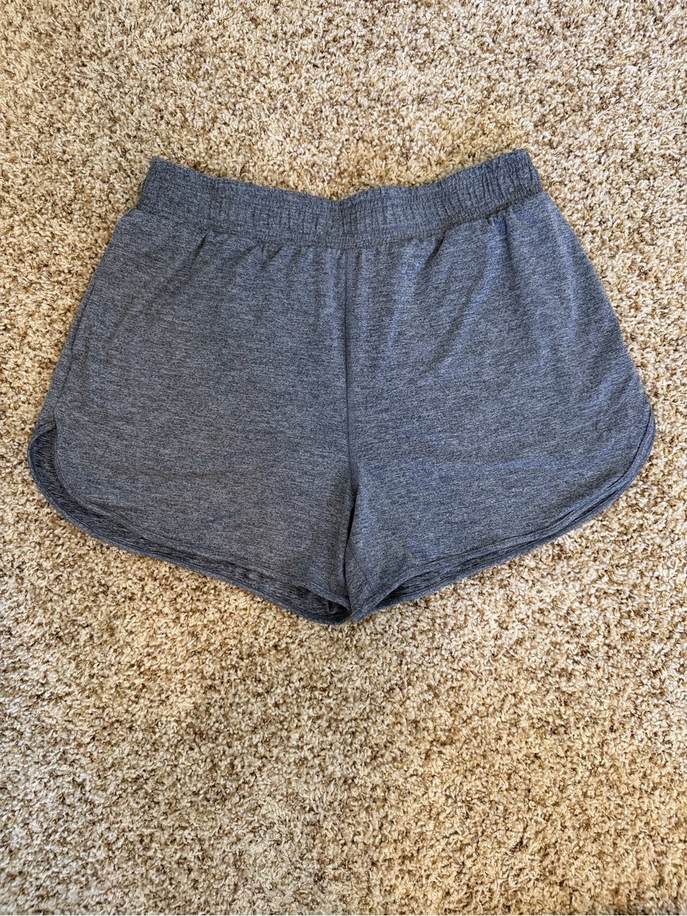 Women’s Medium All In Motion Athletic Super Soft High Rise Shorts Gray Heather